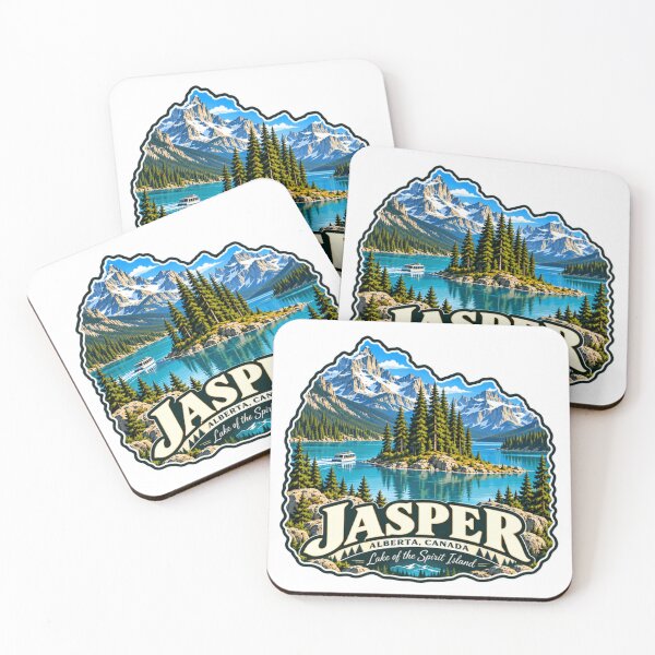 Item preview, Jasper Alberta Canada Lake Of The Spirit Island Canadian Rockies National Park Traveler designed and sold by JonesFlora2025.