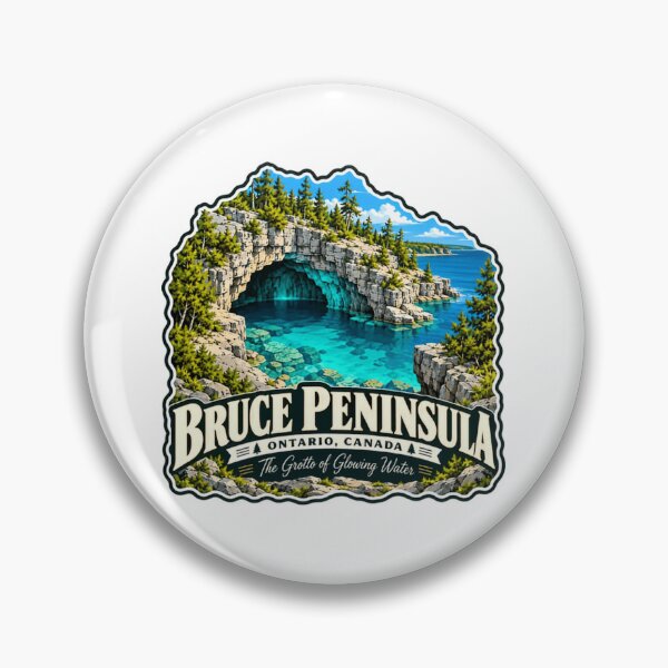 Item preview, Bruce Peninsula Ontario Canada The Grotto Of Glowing Water Travel Destination designed and sold by JonesFlora2025.