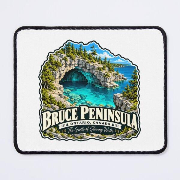 Item preview, Bruce Peninsula Ontario Canada The Grotto Of Glowing Water Travel Destination designed and sold by JonesFlora2025.