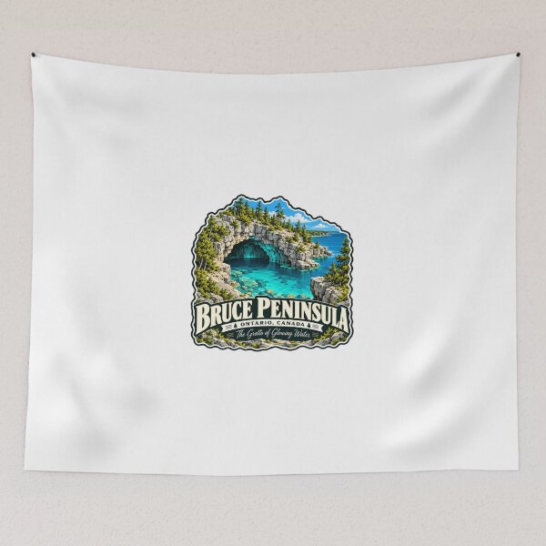 Item preview, Bruce Peninsula Ontario Canada The Grotto Of Glowing Water Travel Destination designed and sold by JonesFlora2025.