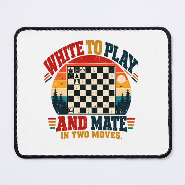 Item preview, White To Play And Mate In Two Moves Chess Player Strategy Puzzle designed and sold by SkeletonsDanger.