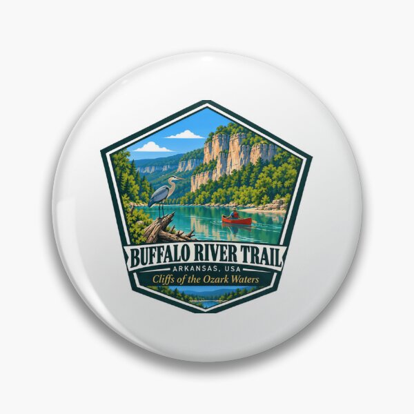 Item preview, Buffalo River Trail Arkansas USA Cliffs Of The Ozark Waters Hiking Paddling Adventure designed and sold by JonesFlora2025.
