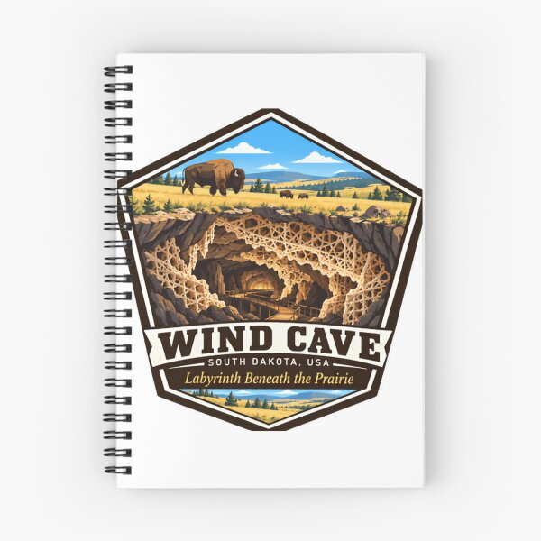 Item preview, Wind Cave South Dakota USA Labyrinth Beneath The Prairie National Park Traveler designed and sold by JonesFlora2025.