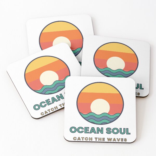 Item preview, Ocean Soul Retro Sunset Waves designed and sold by kassimis.