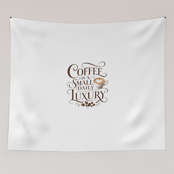 Item preview, Coffee Is A Small Daily Luxury Coffee Lover Drinker Barista Enthusiast designed and sold by HumansStuck12.