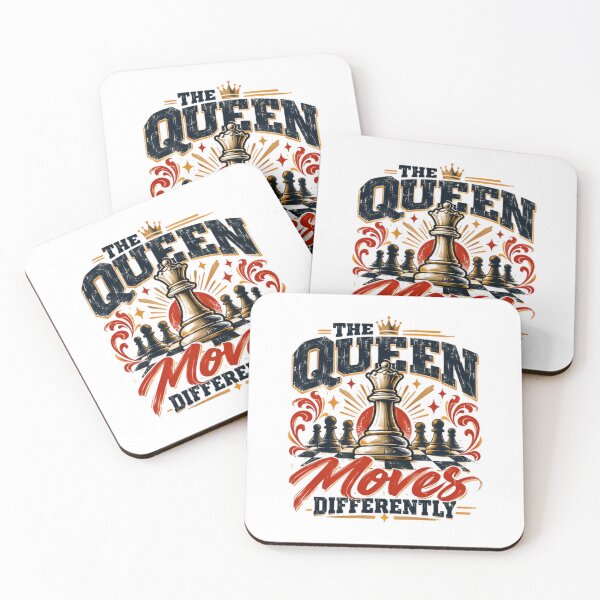 Item preview, The Queen Moves Differently Chess Player Strategy Board Game Empowered Woman designed and sold by SkeletonsDanger.
