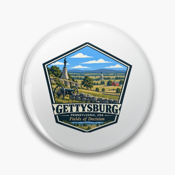 Item preview, Gettysburg Pennsylvania USA Fields Of Decision American Civil War History Lover designed and sold by JonesFlora2025.