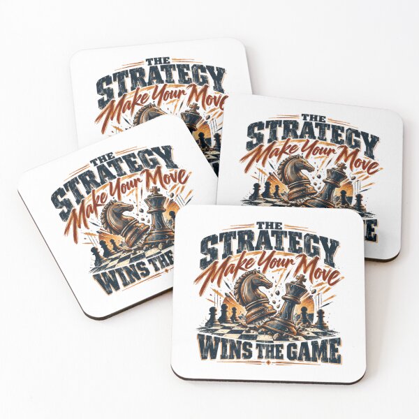 Item preview, The Strategy Make Your Move Wins The Game Chess Player Board Game designed and sold by SkeletonsDanger.