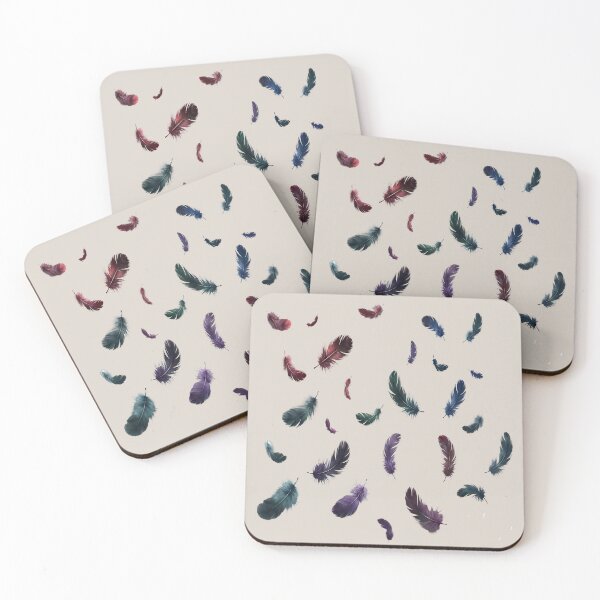 Item preview, Ethereal Jewel-Toned Feather Collection designed and sold by AbeiiStore.