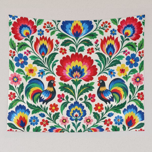 Item preview, Polish Folk Art – Roosters & Flowers designed and sold by lbl-shop.