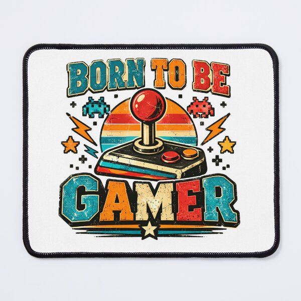Item preview, Born To Be Gamer Retro Gaming Joystick Player Life designed and sold by HumansStuck12.