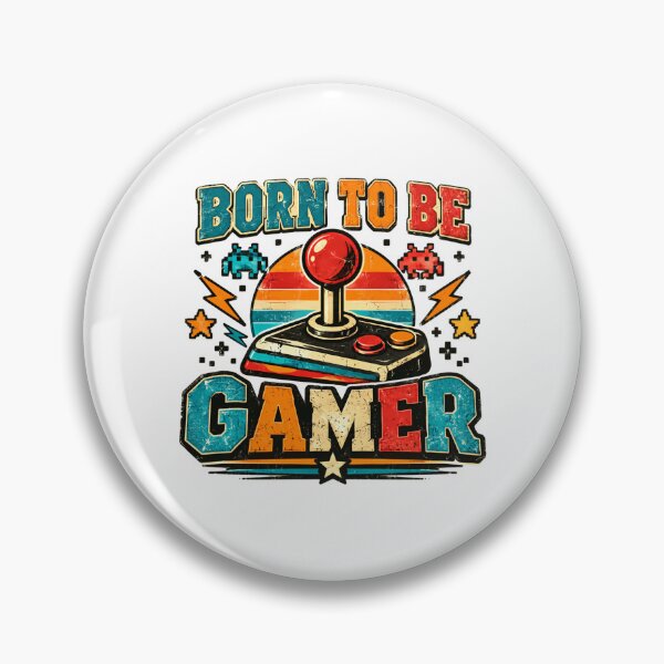 Item preview, Born To Be Gamer Retro Gaming Joystick Player Life designed and sold by HumansStuck12.