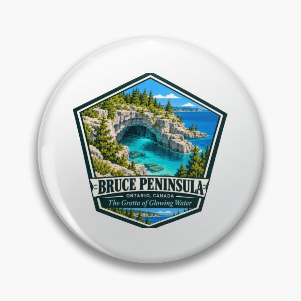 Item preview, Bruce Peninsula Ontario Canada The Grotto Of Glowing Water Travel Souvenir designed and sold by JonesFlora2025.