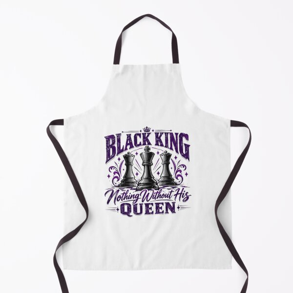 Item preview, Black King Nothing Without His Queen Partner Love Couple Relationship designed and sold by SkeletonsDanger.