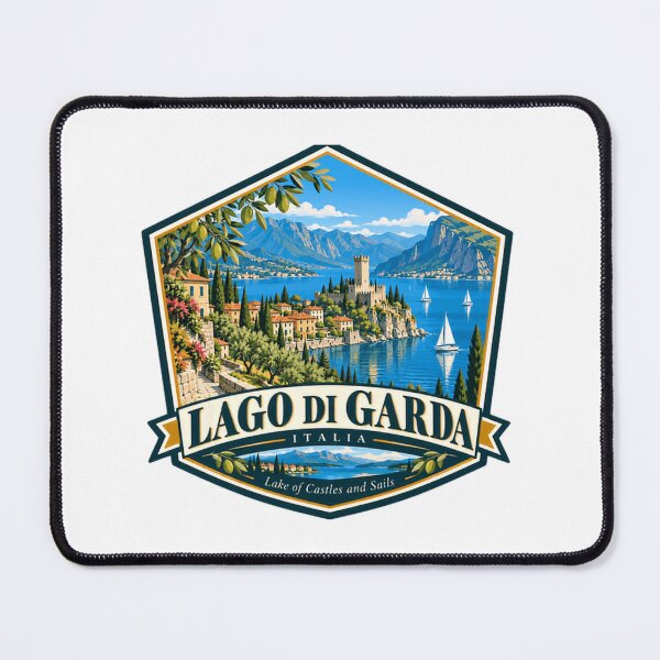 Item preview, Lago Di Garda Italia Travel Vacation Souvenir Lake Of Castles And Sails designed and sold by JonesFlora2025.