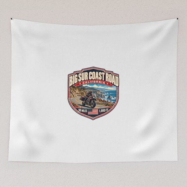 Item preview, Big Sur Coast Road California Motorcycle Rider Scenic Drive designed and sold by Simsimah26Parks.