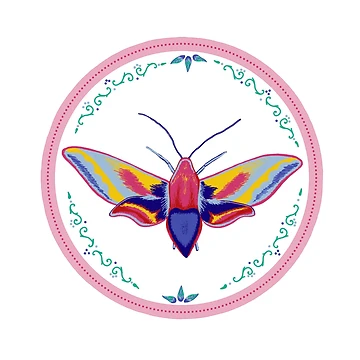 Artwork thumbnail, Colorful Moth by AlliDevolve