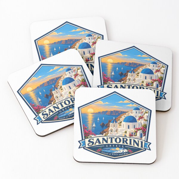 Item preview, Santorini Greece Island Of White And Blue Travel Souvenir designed and sold by JonesFlora2025.