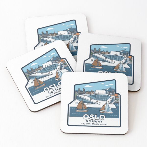 Item preview, Oslo Norway City Of The Marble Iceberg Travel Souvenir designed and sold by NightGlyph.