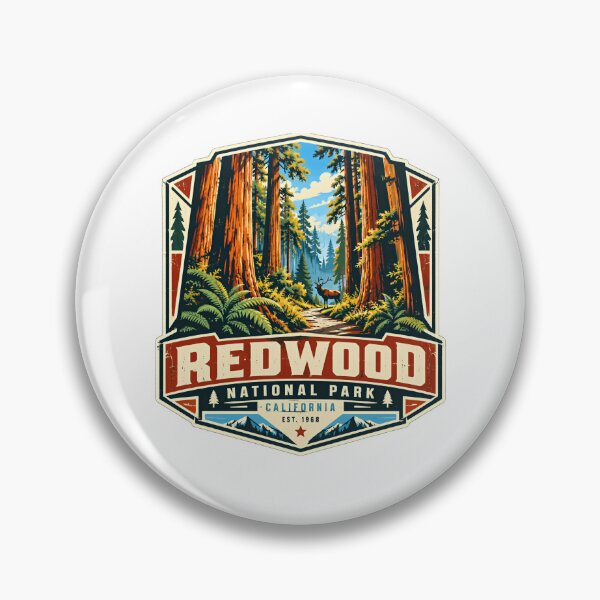 Item preview, Redwood National Park California Est. 1968 Nature Hiking Camping Travel Souvenir designed and sold by ManilStuck237.
