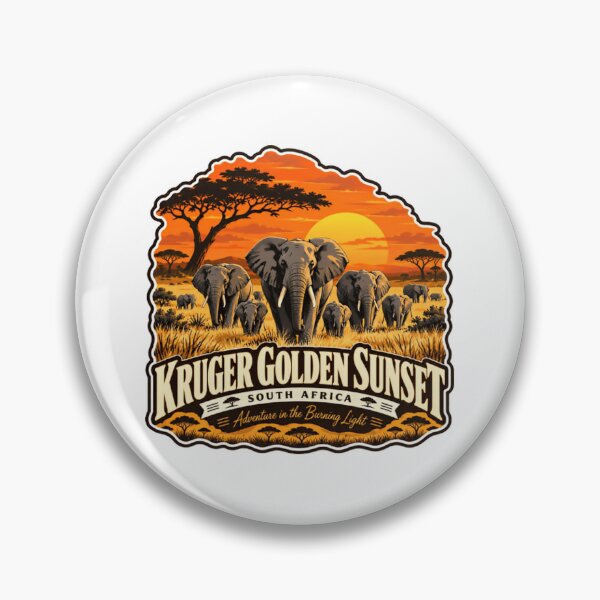 Item preview, Kruger Golden Sunset South Africa Adventure In The Burning Light African Safari Wildlife Elephant Travel designed and sold by JonesFlora2025.