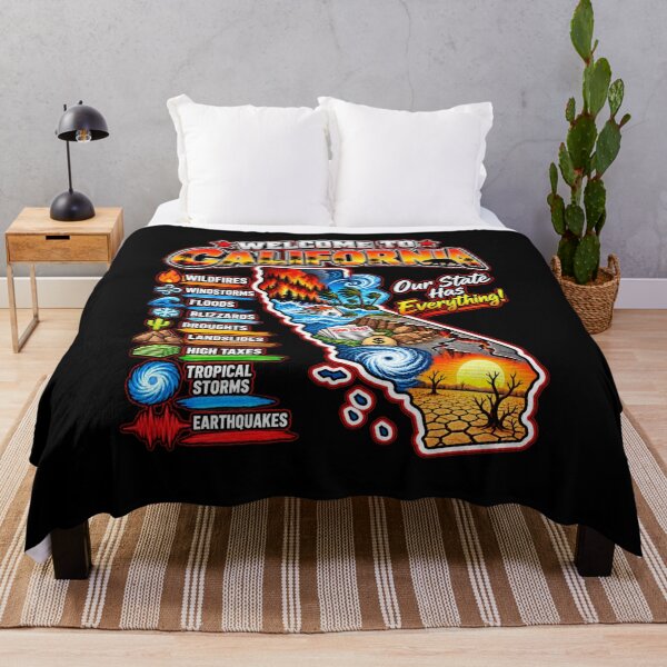 Item preview, Welcome to California — Wildfires, Earthquakes & High Taxes Humor designed and sold by signshirtz.