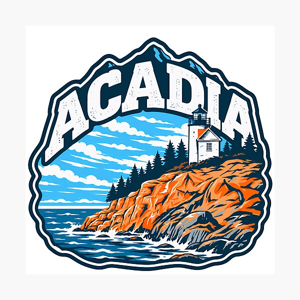 Item preview, Acadia National Park Maine Vacation Travel Lighthouse Hiking designed and sold by kristyparkStar3.