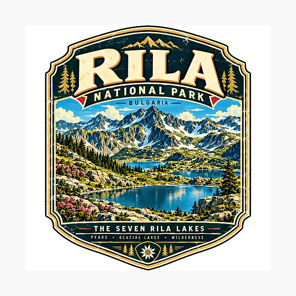 Item preview, Rila National Park Bulgaria The Seven Rila Lakes Peaks Glacial Lakes Wilderness Travel Hiking Gift designed and sold by ManilStuck237.