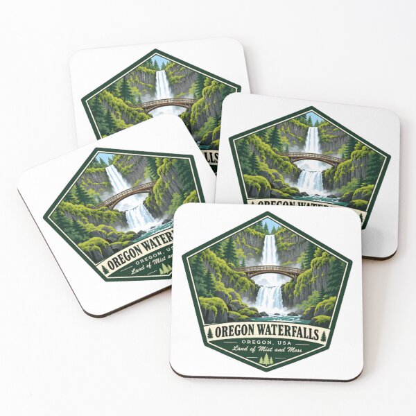 Item preview, Oregon Waterfalls Oregon Usa Land Of Mist And Moss Travel Nature Adventure designed and sold by NightGlyph.