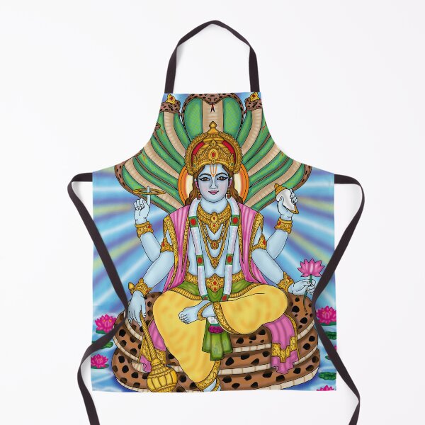 Item preview, Dibujo digital del Señor Vishnu | Ilustración de dioses hindúes y arte espiritual designed and sold by Harshit_Digital_Arts.