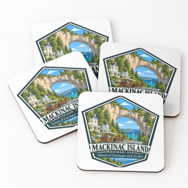Item preview, Mackinac Island Michigan USA Island Of Carriages And Arches Travel Souvenir designed and sold by NeedForParks.