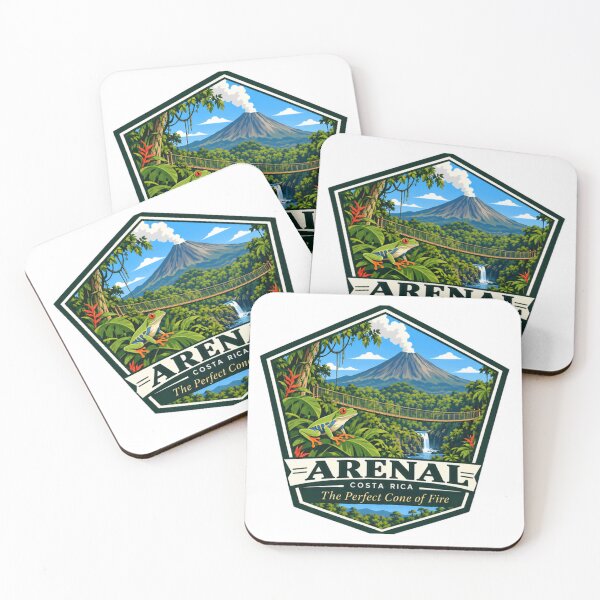 Item preview, Arenal Costa Rica The Perfect Cone Of Fire Volcano Rainforest Frog Travel Souvenir designed and sold by NeedForParks.