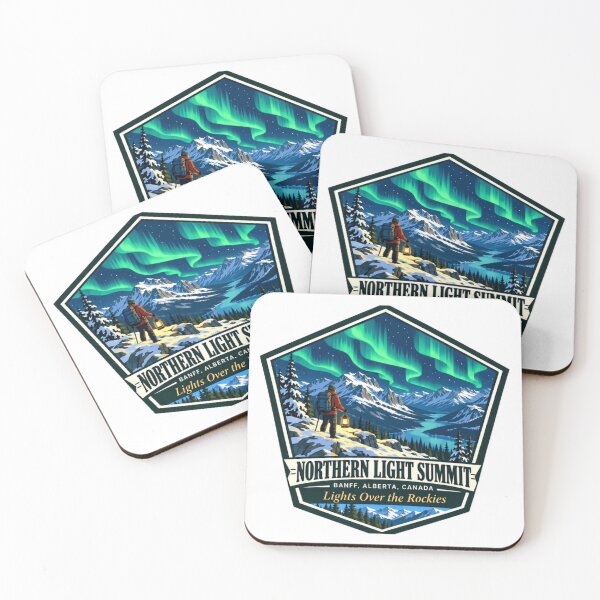 Item preview, Northern Light Summit Banff Alberta Canada Lights Over The Rockies Mountain Travel Hiking designed and sold by NeedForParks.