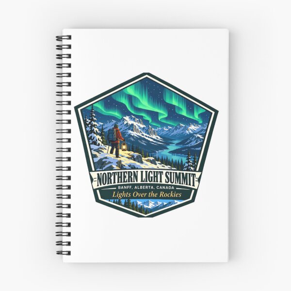Item preview, Northern Light Summit Banff Alberta Canada Lights Over The Rockies Mountain Travel Hiking designed and sold by NeedForParks.