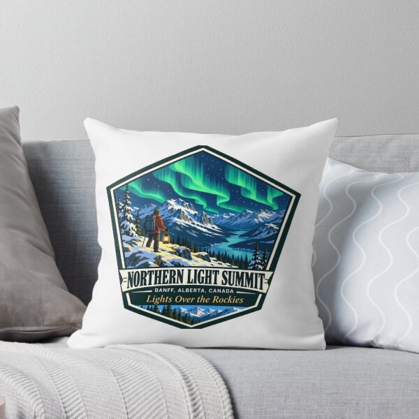 Item preview, Northern Light Summit Banff Alberta Canada Lights Over The Rockies Mountain Travel Hiking designed and sold by NeedForParks.