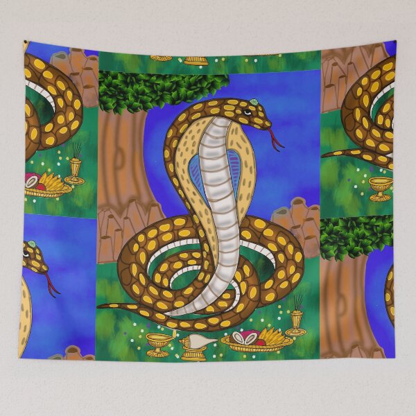 Item preview, Lord Nagdevta Digital Drawing | Hindu Serpent Deity Artwork designed and sold by Harshit_Digital_Arts.