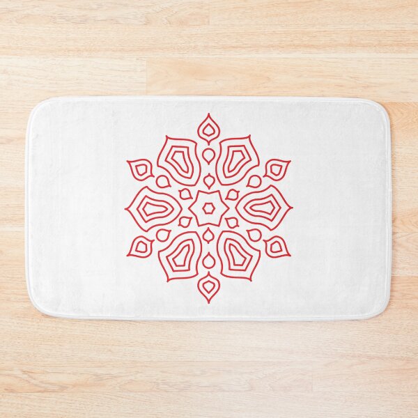 Item preview, Islamic Geometric Floral Art-Red designed and sold by GrafecShop.