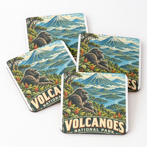 Item preview, Volcanoes National Park Rwanda Land Of Mountain Gorillas Africa Travel Wildlife Gorilla designed and sold by JasonStars123.