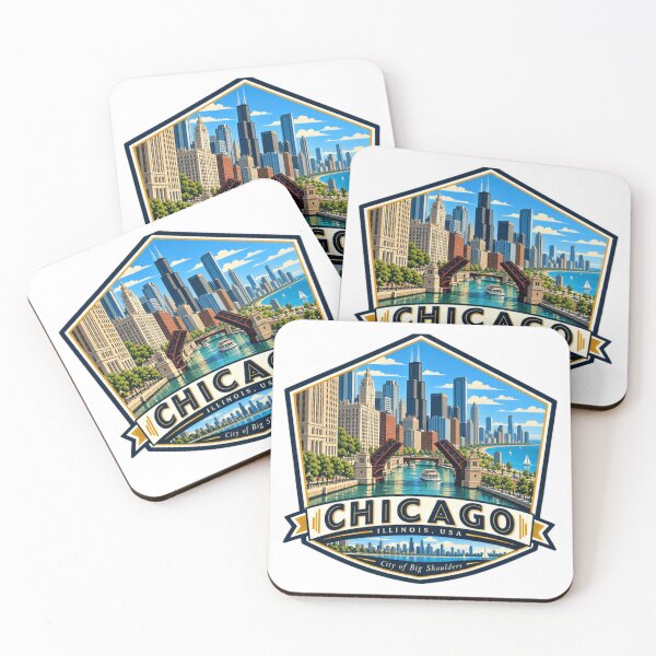 Item preview, Chicago Illinois USA City Of Big Shoulders Urban Travel Landmark designed and sold by NeedForParks.