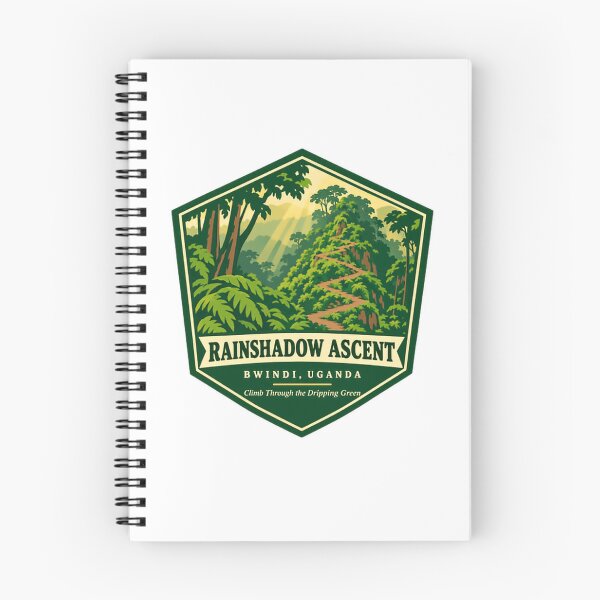 Item preview, Rainshadow Ascent Bwindi Uganda Climb Through The Dripping Green Hiking Trekking Travel designed and sold by NightGlyph.