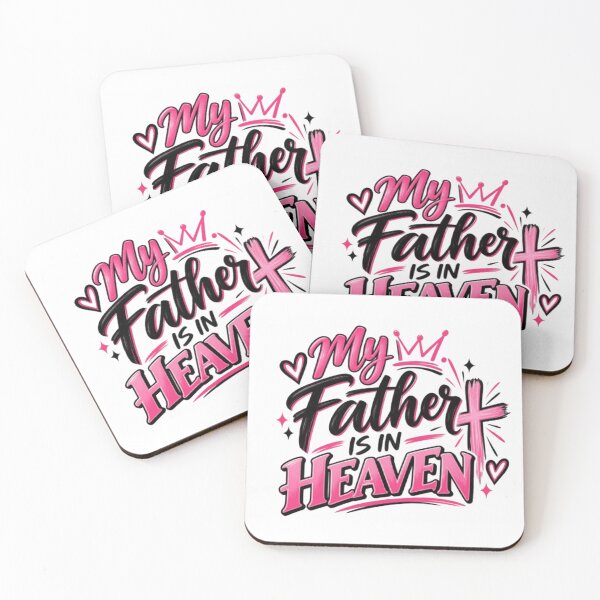Item preview, My Father is in Heaven Pink Graphic Design  designed and sold by SuperChristTees.