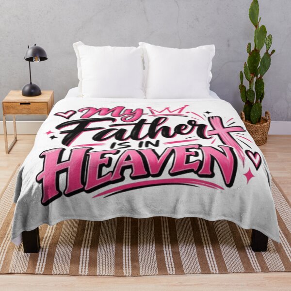 Item preview, My Father is in Heaven Pink Graphic Design designed and sold by SuperChristTees.