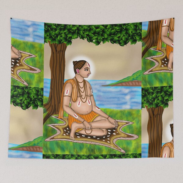 Item preview, Saint Tulsidas Digital Drawing | Hindu Saint and Devotional Artwork designed and sold by Harshit_Digital_Arts.