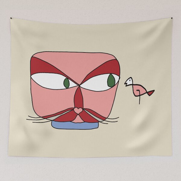 Item preview, Cat and Bird (Inspired by Paul Klee) #2 designed and sold by EunsooLee.