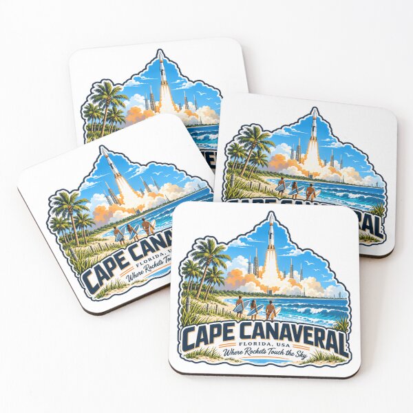 Item preview, Cape Canaveral Florida Usa Where Rockets Touch The Sky Space Exploration Surfer Vacation Travel designed and sold by NeedForParks.