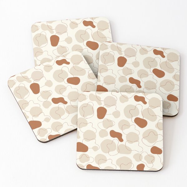 Item preview, Terracotta Organic Shapes Neutral Abstract pattern  designed and sold by Aurevella.