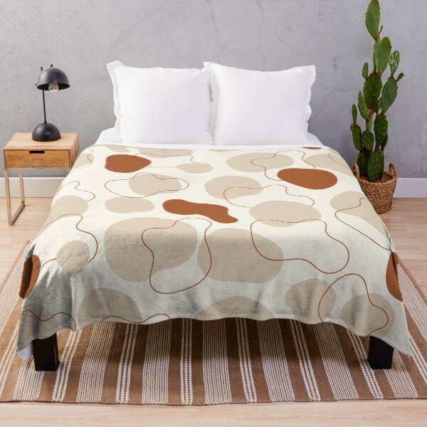 Item preview, Terracotta Organic Shapes Neutral Abstract pattern  designed and sold by Specialdesign10.