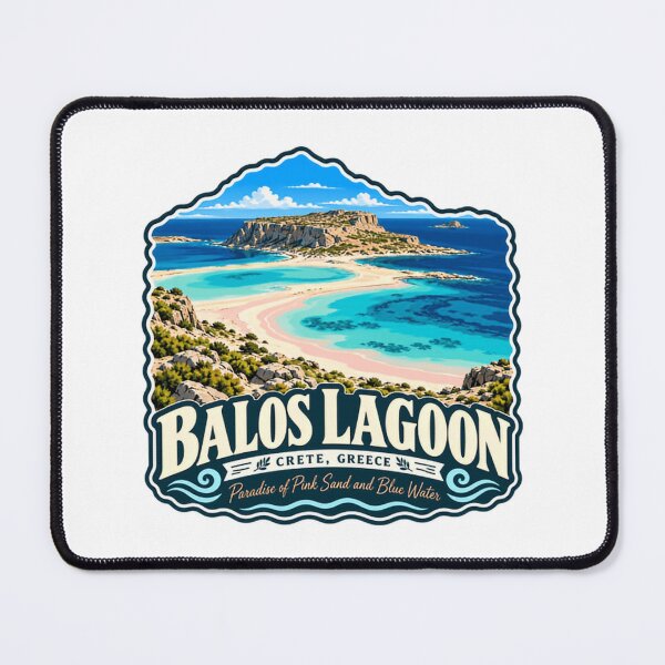 Item preview, Balos Lagoon Crete, Greece Paradise Of Pink Sand And Blue Water Travel Vacation Souvenir designed and sold by NeedForParks.