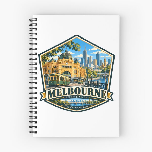 Item preview, Melbourne Australia City Of Lanes And Trams Traveler Souvenir designed and sold by NightGlyph.