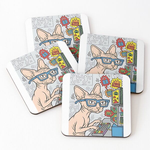 Item preview, Sphynx Cat Cybersecurity Specialist designed and sold by PictoVibe.